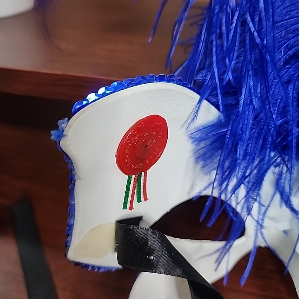 Pier 1 Italian Womens Masquerade Mask... signed 2013